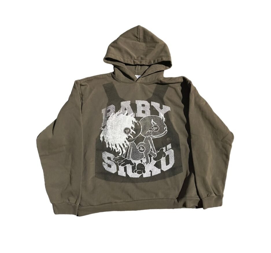 Baby Sicko On Board Wide Cut Side Pockets Hoodie