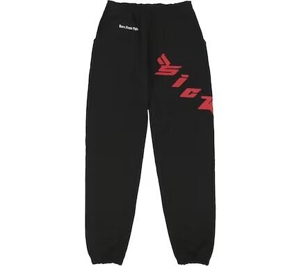 Sicko Pain Sweatpants - Black/Red