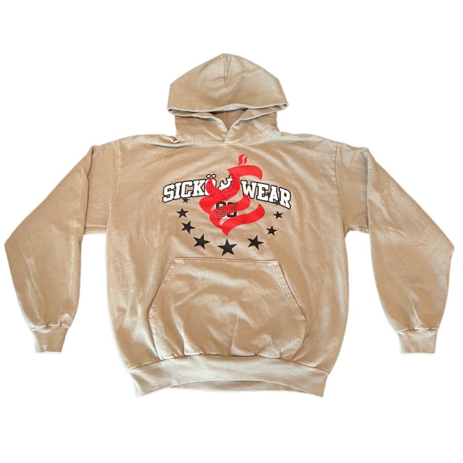 Sick owear Double Printed Hoodie - Beach