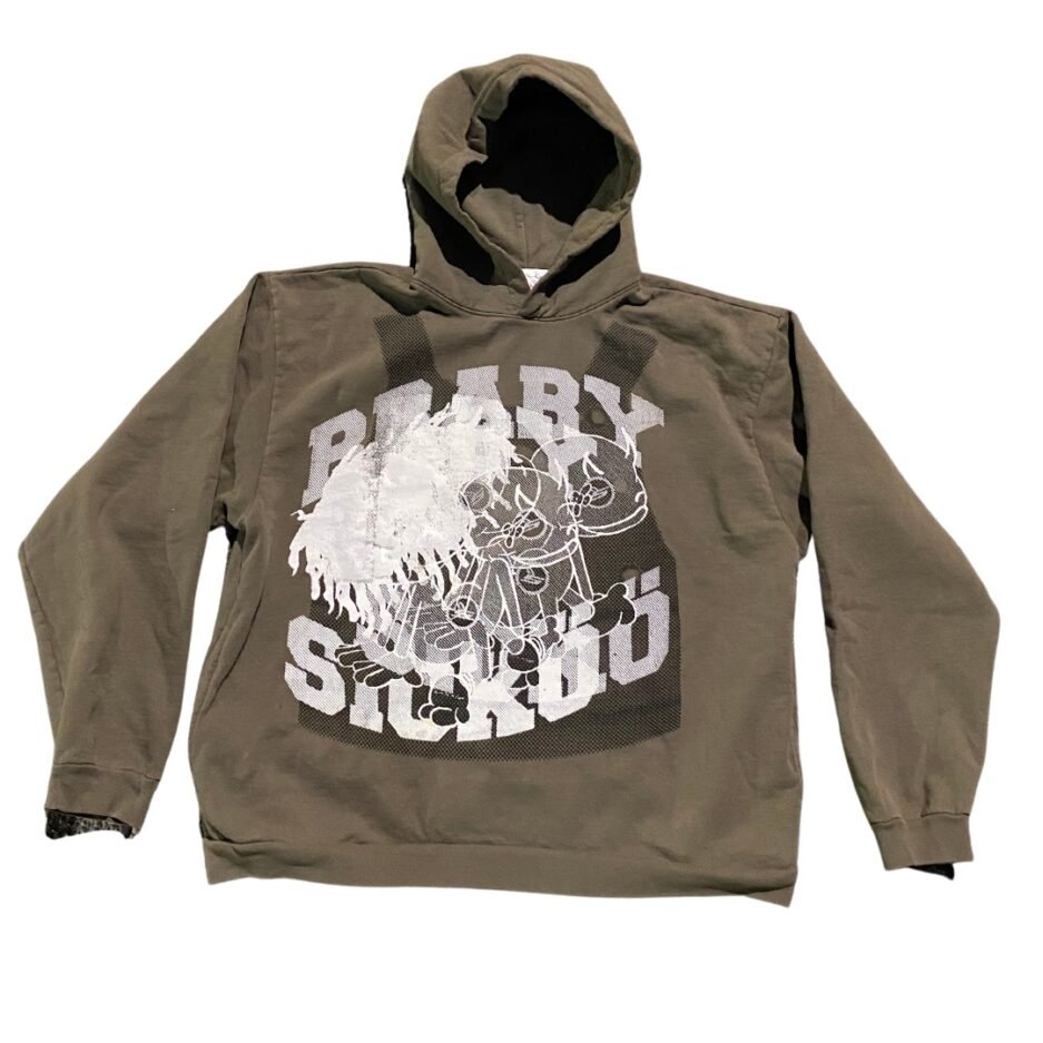 Sicko Double Baby Side Pocket Wide Cut Hoodie