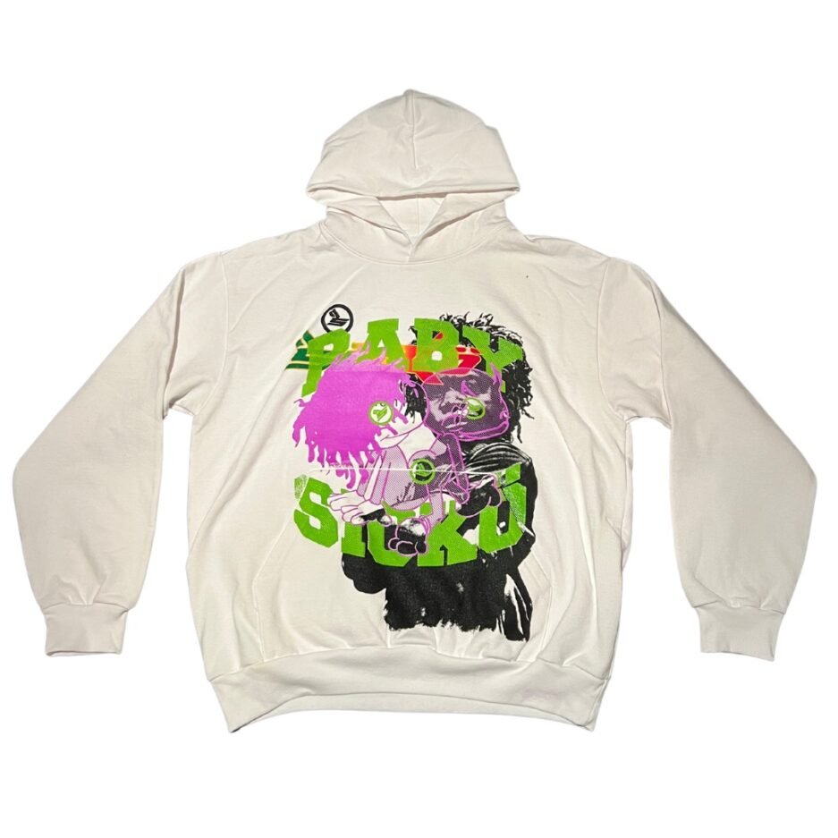 Rasta Boy Baby Sicko Hoodie - White